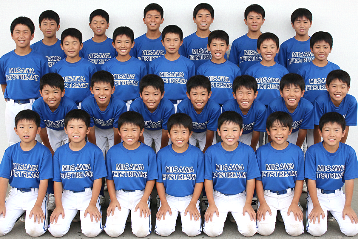 オリジナルプリントTシャツの着用例（スポーツチーム）